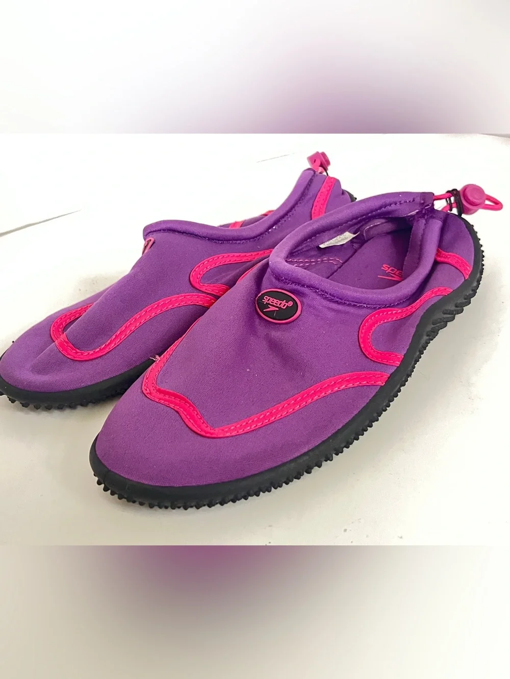 Speedo Water Shoes aqua glove violet Pink Junior youth sz 3